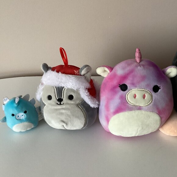 4 Squishmallow Squishville Plush Soft Toys Stuffed Animals Christmas - Picture 3 of 7